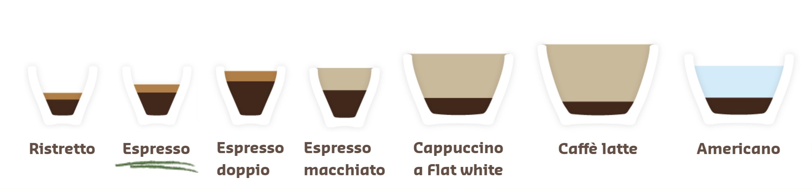 Infografika: kávové nápoje na bázi espressa