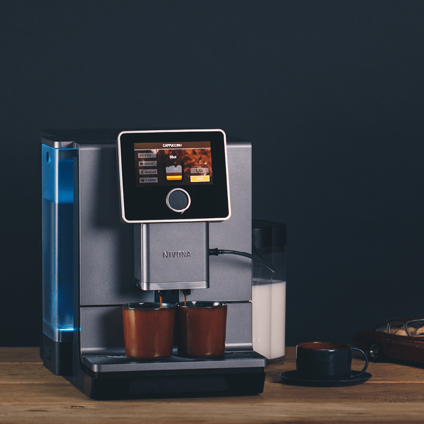 šedý domácí automatický kávovar Nivona