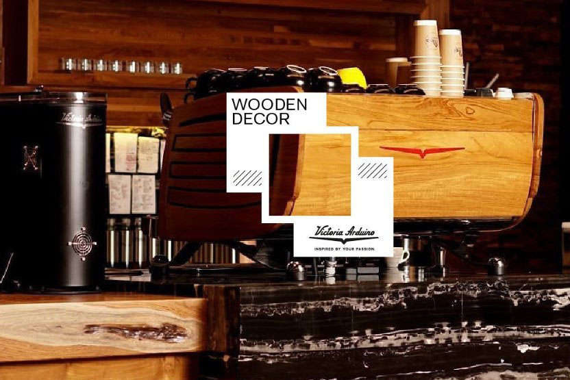 Profesionální kávovar Victoria Arduino Black Eagle v designu Wooden Decor