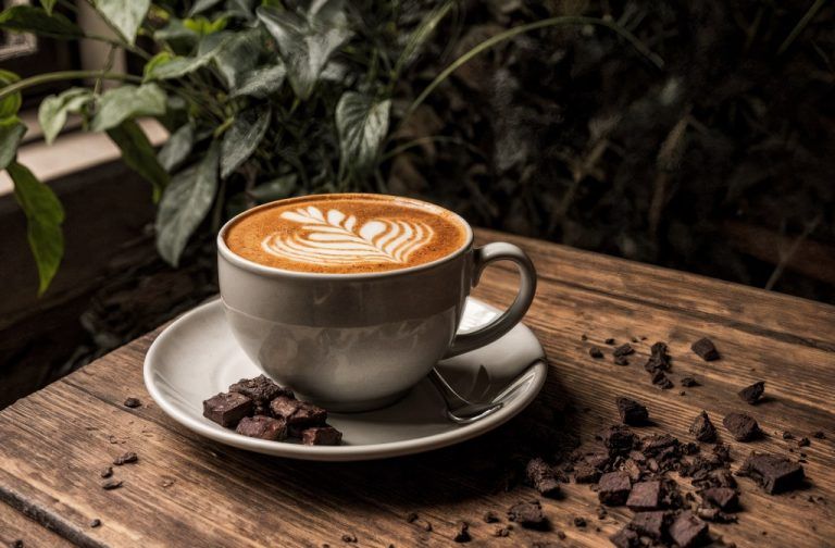 Moccaccino káva s čokoládou a našlehaným mlékem - recept od Lázeňské kávy