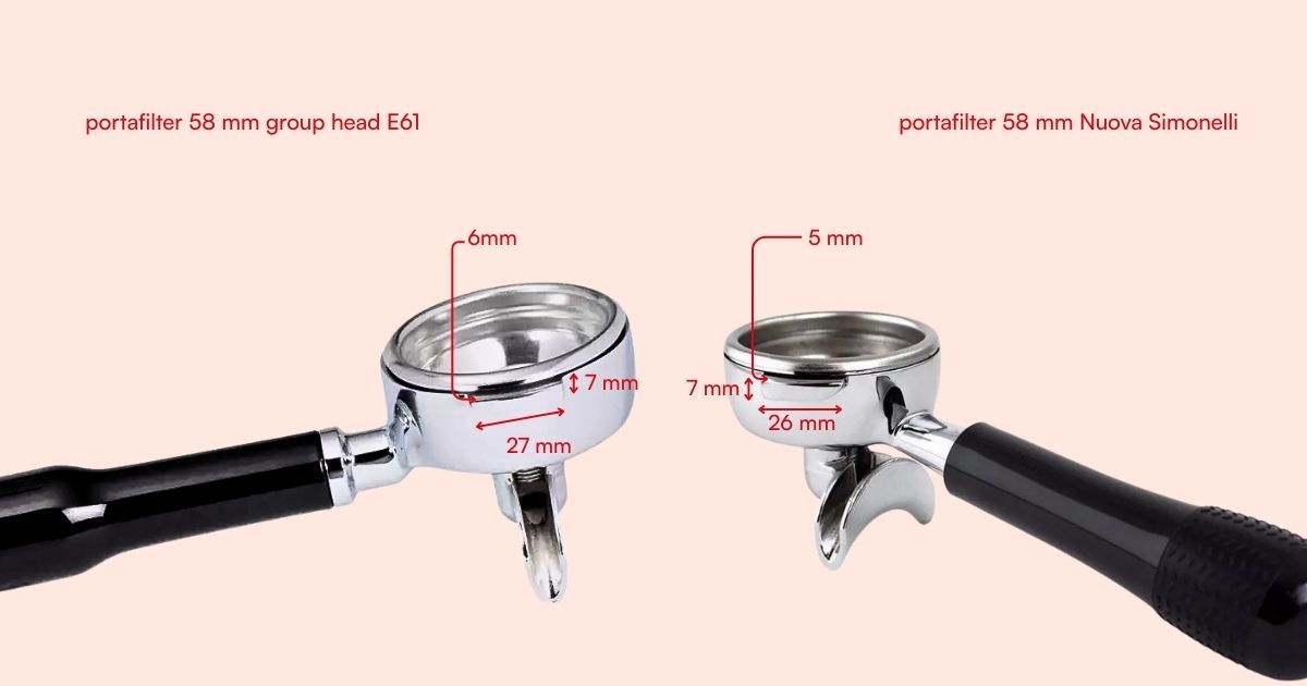portafilter dimension portafilter dimension
